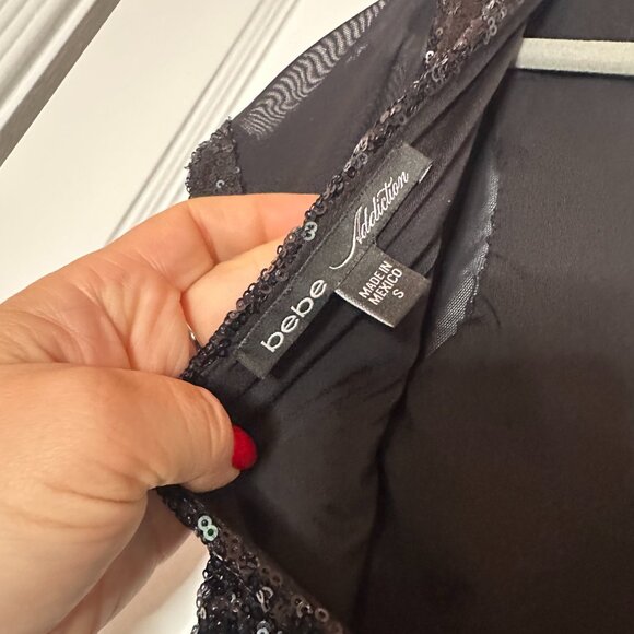 Y2K Bebe Sequence and Mesh Body Suit -  Size S - Picture 4 of 5